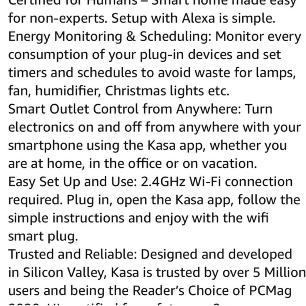 Kasa Smart Plug Mini with Energy Monitoring, Smart Home Wi-Fi Outlet - Picture 9 of 15